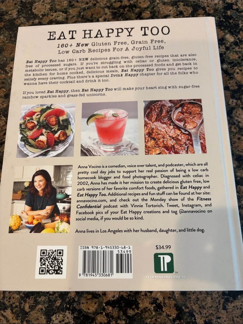 NEW NEVER USED Eat Happy Too & Eat Happy Hardcover Cookbook Set - White
